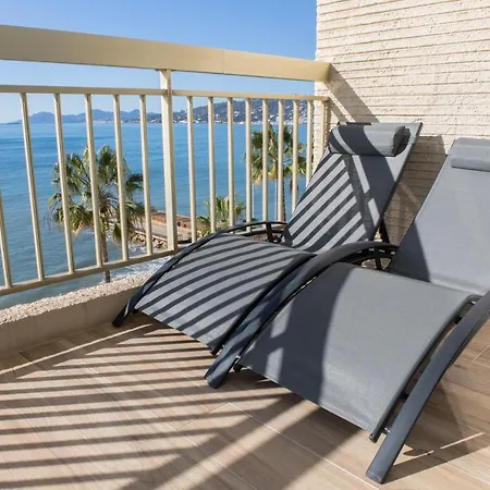 Vue Panoramique, Clim, Balcon Et Plages Апартаменты Антиб